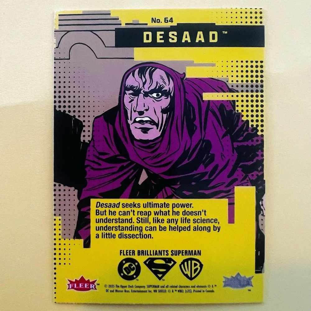 2025 Upper Deck Fleer Brilliants Superman Desaad #64 Base Card‎ DC